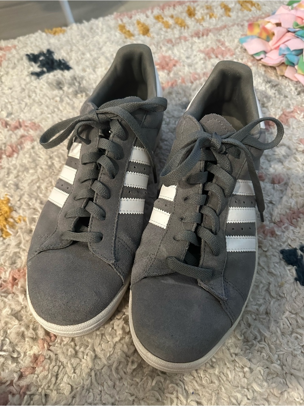 Adidas Gray Suede Campus Sneakers Men’s Size 9